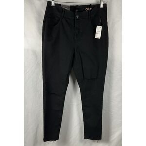 YSJ Queen  Women's Size 16W Black Ankle Skinny‎ 5 Pocket Distressed Stretch NWT